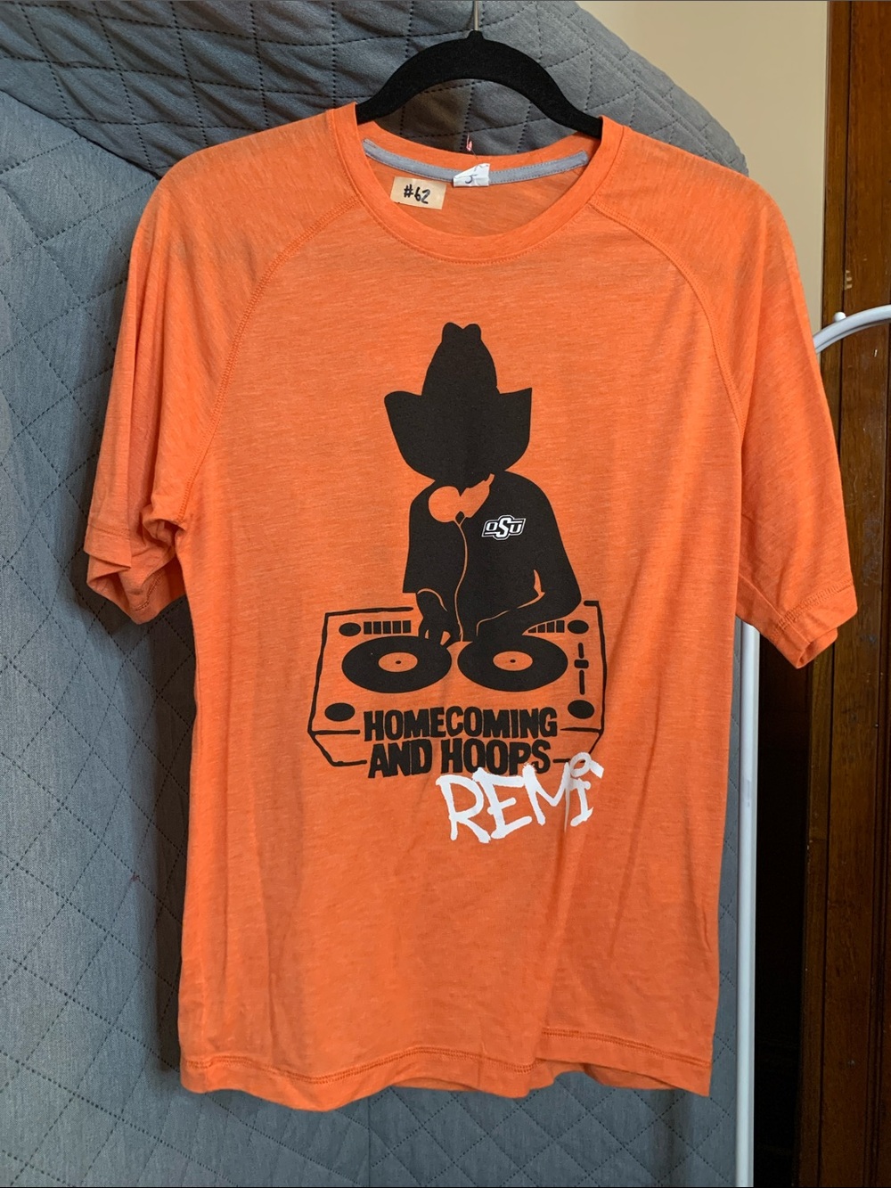 Orange Graphic Kids Tee - 'Homecoming and Hoops'